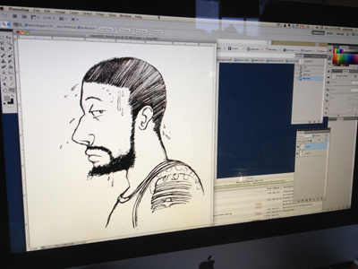 Royce White - Scanned drawing illustration imac mac photoshop royce white scan scanned