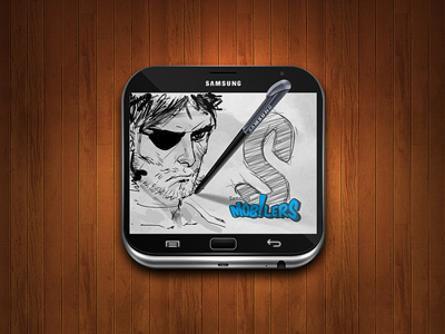 Mini Galaxy Note Icon android design galaxy icon ios note phone samsung