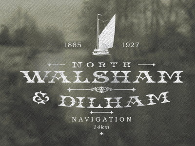 North Walsham & Dilham Canal ampersand boat bootcut branding canal dilham font lhf logo north sail walsham waterway wherry