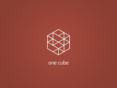 One Cube cms cube dark dutch exo hidpi identity logo modern red simple x2