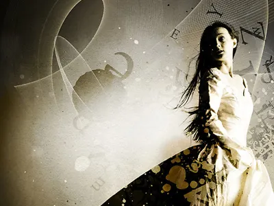 Are You There ? abstract art dark design portrait retro