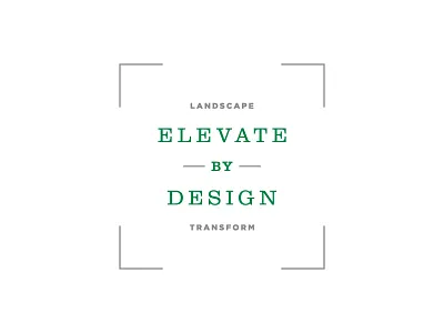 Elevate industrial landscape landscape architecture logo type