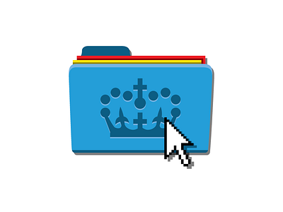 Royal Folder blue britain digital folder government great icon red yellow