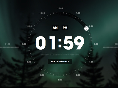 Clock Navigation bbdo design navigation outside rei resn time ui ux website