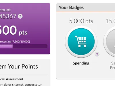 Loyalty Points clean dashboard design loyalty points ui ui design user interface user interface design