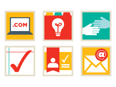 Various Icons email icons illustration jag nagra marketing minimalism vector