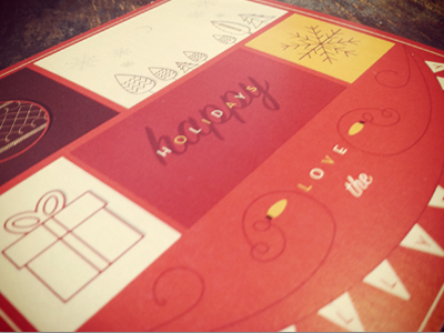 Holiday Card christmas design holiday card illustration typography