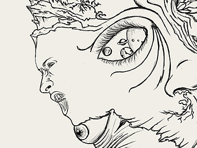 [wip_01] Face ID digital art drawing face id identification paint pencil self understanding