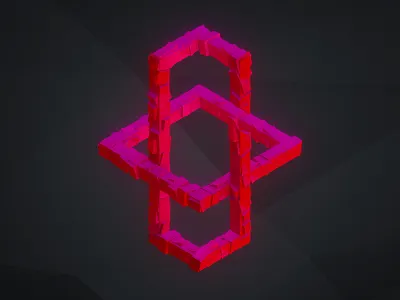 Illusion 02 3d c4d cinema geometric illusion impossible iso object render