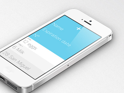 Expire app expire food interaction iphone simple ux