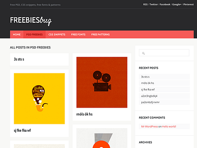 Freebiesbug Restyle css free freebies freebiesbug psd restyle