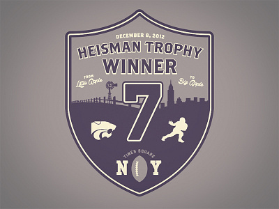 Heisman Hopeful apple big brothers city collin crest fence football high hoboken k state klein little new ny powercat shield skyline square times trophy windmill winner york