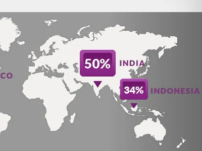 Working Infographic infographic map