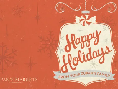 Holiday Card card christmas holiday typography zupans
