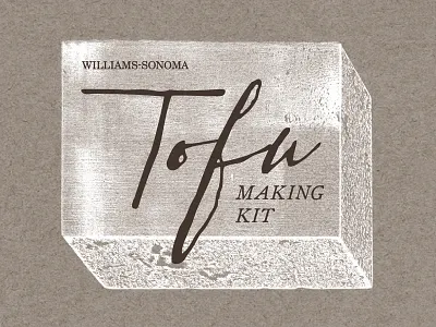 Tofu Making Kit food gourmet label packaging tofu