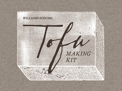 Tofu Making Kit food gourmet label packaging tofu