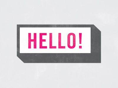 Dribbble hello