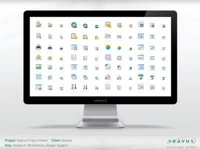 Portfolio 16px 24px 32px apple cinema display background display icons monitor portfolio presentation