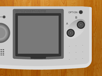 Neo Geo Pocket Color - Wireframe console fireworks neo geo vector video games