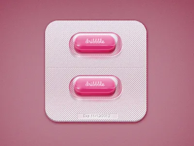 Dribbble Pill dribbble icon medicine pill