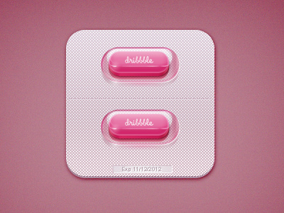 Dribbble Pill dribbble icon medicine pill