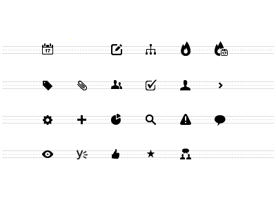 Ever-expanding vector icon set 16px icons vector