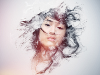 Dissolving Woman #2 (wip) artwork brushes dissolve light stock woman