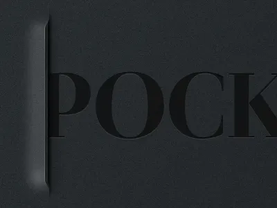 Pocket app black dark incision ipad iphone klausen martin metal noise pocket sleeve slit thomas typography ui