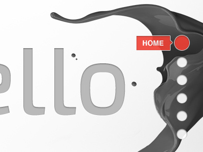 Vertical navigation duotone hello homepage loading bar minimal paint webdesign