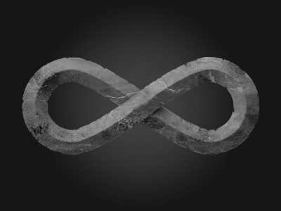 Infinity Tattoo illustration infinity photoshop stone tattoo texture