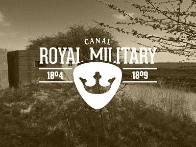 Royal Military Canal branding canal logo retro signage type typography vintage