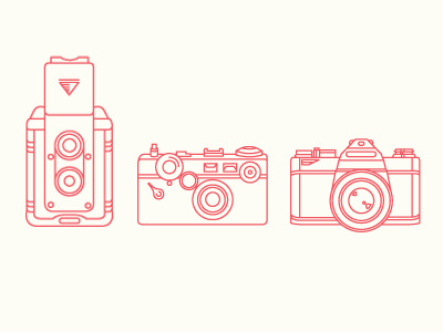 Analog Icons camera film icon illustration