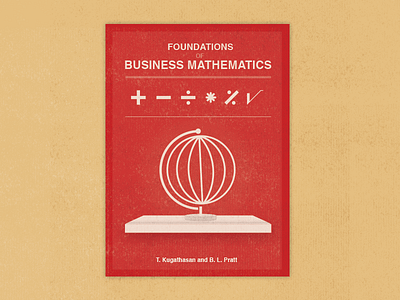 BM5 book cover globe icons illustration math print shelf symbols vector