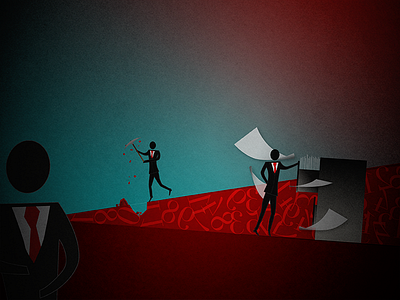 Site Illustration - Services art deco illustration website