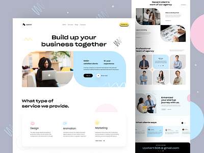 Startup Agency - Web Design agency design clean design dribbble figma design figma landingpage homepage jabel kahaf.co landing page landing page desgin landing page ui minimal design startup agency startup web design uidesign uiux user converting design webdesign website ui design webui