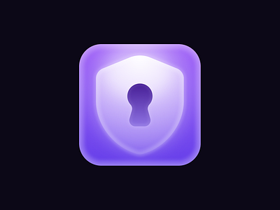 VPN app icon app app design app icon app store aso icon ios key logo purple shield ui vpn vpn app vpn icon