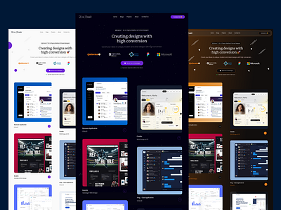 Homepage Design Exploration: Dark, Gold, and Light Themes animation branding design designer figma figma design figma designer figma expert homepage homepage designer landing page design landing page designer portfolio ui ui design ui designer uiux website design website designer