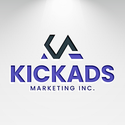 Kickads Marketing Inc. – Logo Design ad ads branding design facebook post graphic design illustration logo