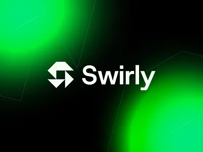 Swirly – Logo Design branding design flat geometrical green logo minimal minimalism minimalist swirl swiss triangle