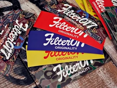 Filter017 VINTAGE LOGO STICKER