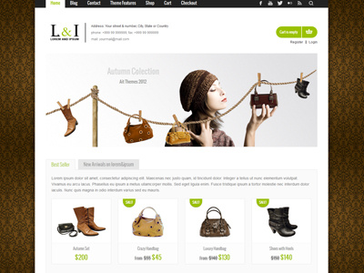 Lorem & Ipsum eShop Wordpress Theme aitthemes clean clothes eshop fancy filter parallax slider template theme website woocommerce wordpress