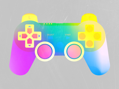 Big Bang project / concept element 2 color gradient joystick ps3 simple