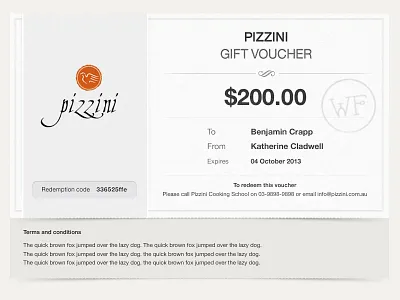 Gift Voucher gift voucher