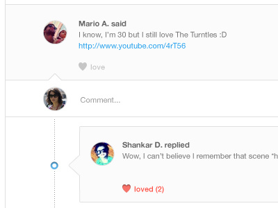 Commenting wall clean comment forum minimalist wall