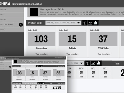 Shiba Hi-Fi dashboard ui wireframe