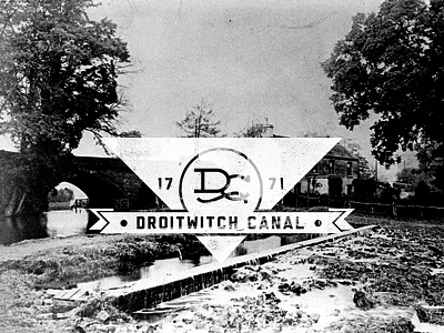 Droitwitch Canal branding canal logo retro signage type typography vintage