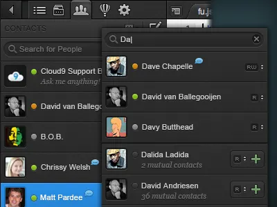 C9 Contacts 1.3 list results search search results