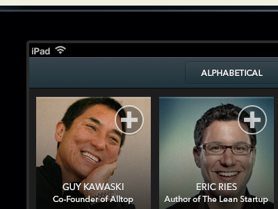 Batch follow UI for tablet follow tablet