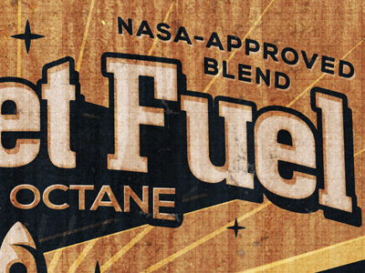 To The Moon - WIP fuel gas nasa octane rocket texture vintage