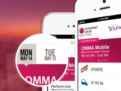 New Portfolio app clean conference detail ios iphone minimal mobile responsive ui web